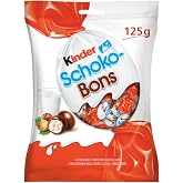 Kinder Schokobons - Milk Chocolate Bites with Hazelnut Filling, 4.4oz Bags x 1 Pack, Germany