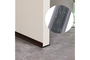 Soundproofing Door Draft Excluder 93 cm PVC and Felt Strip for Optimal Indoor Comfort (White 5cm)