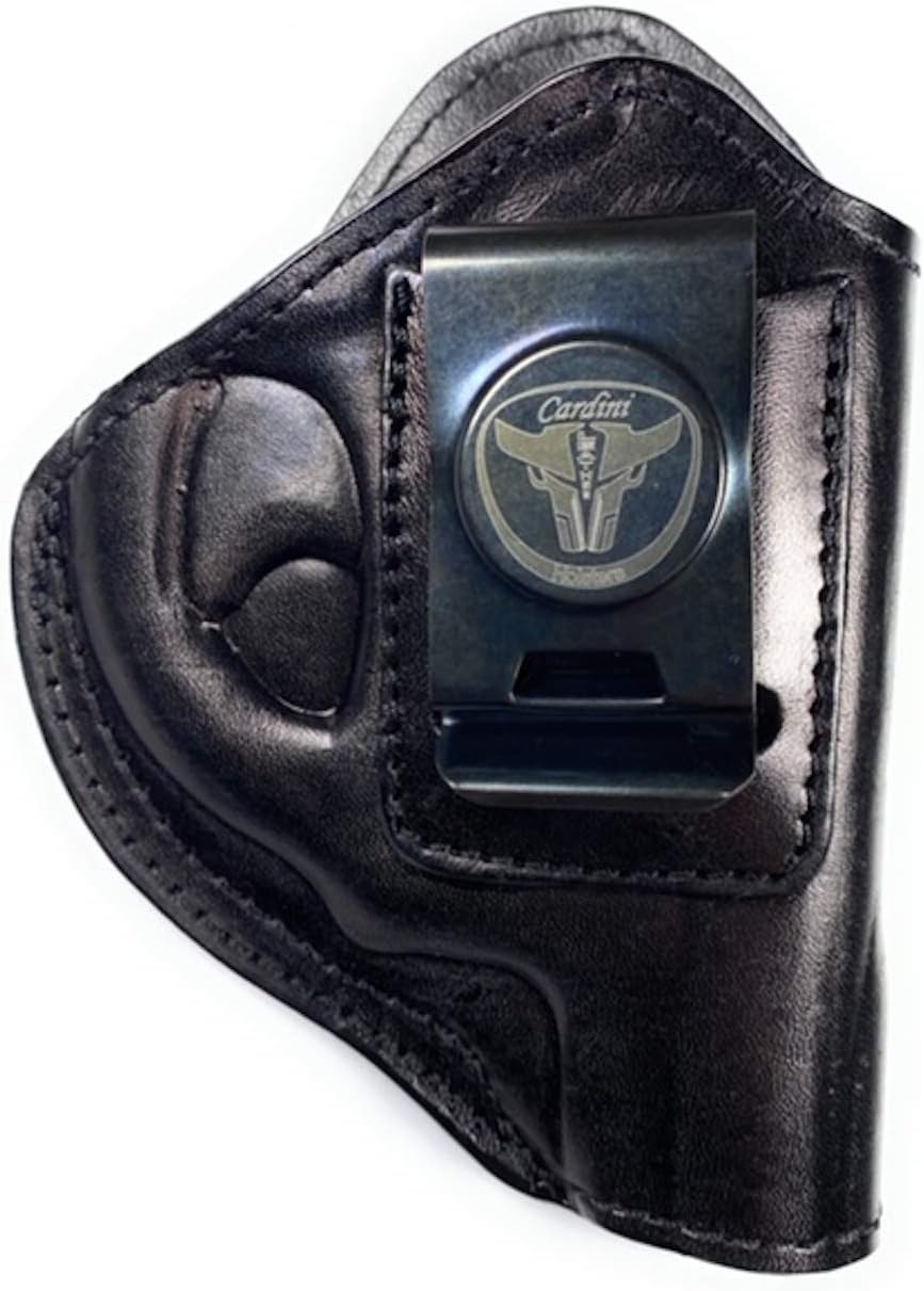 Cardini Leather - for S&W J Frame - Concealed Carry - Inside the Waistband - IWB with Clip