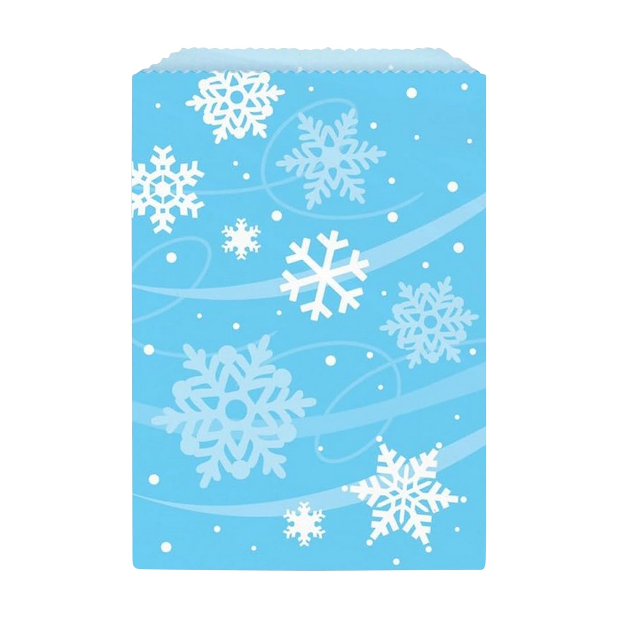 Unique Party 63522 - Shimmering Snowflakes Treat Bags, Pack of 8