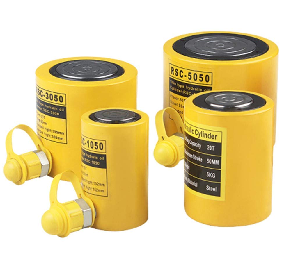 NEWTRY 1Pcs 100 ton Hydraulic Jack Cylinder Short Type Stoke 50mm(2inch) Protable Hydraulic Ram