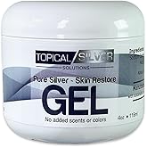Pure Silver - Skin Restore Gel - 4oz - Unscented - 75ppm (Colloidal Silver Gel)