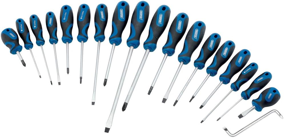 Draper 09548 19-Piece Screwdriver Set, Schwarz, 1 - Pack