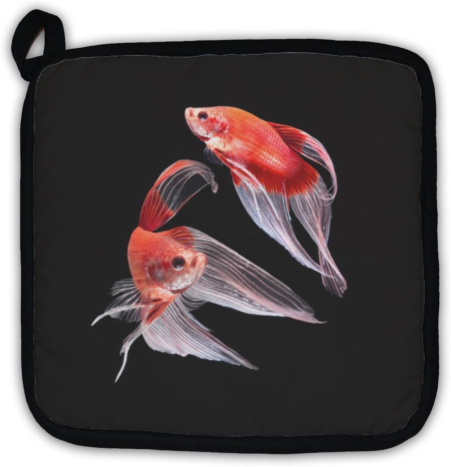 Gear New Betta Fish On Black Pot Holder Home & Kitchen