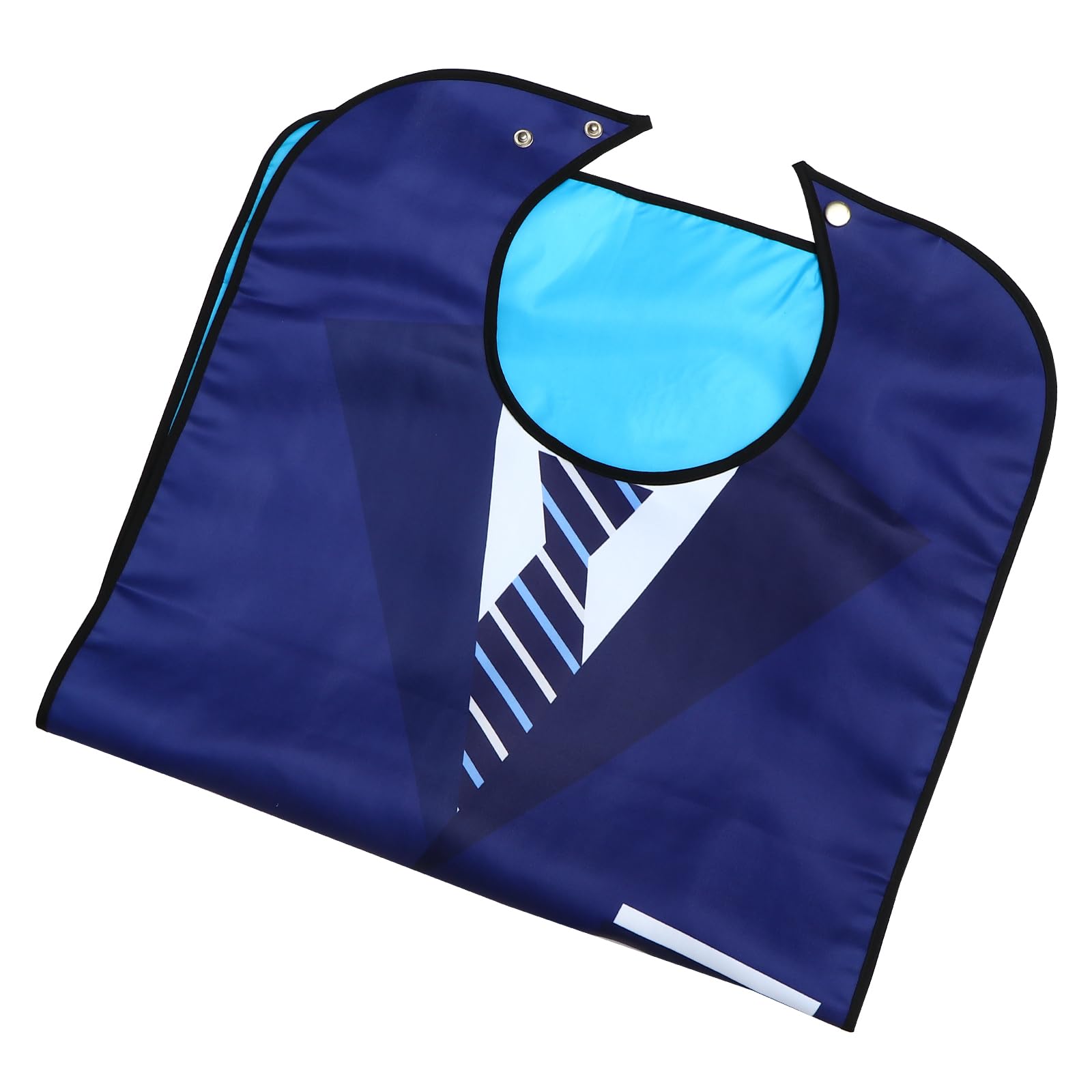 HOMSFOU Waterproof Adult Bib Large Reusable Clothing Protector with Snap Closure for Mealtime and Messy Activities Washable Aid Apron for Elderly and Patients