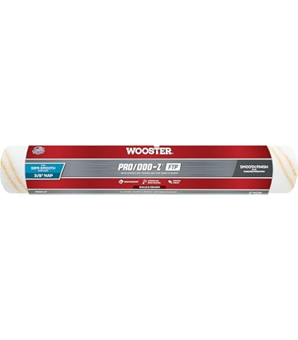 Wooster Brush Cirrus X Roller Covers - 3/4 Inch Nap, 18 Inch, Pack Of 6, For Rough Surfaces