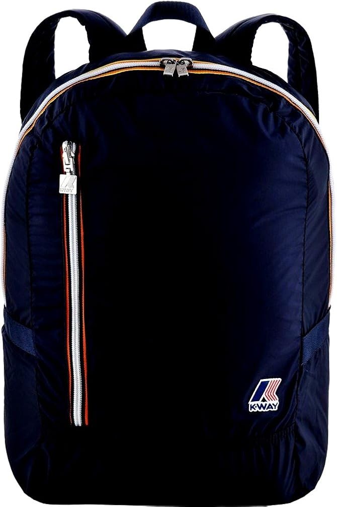 KWAY Backpack Unisex Blue Packable with KWAY System 4bkk1317ka3