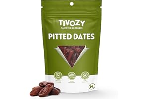 TIVOZY Pitted Dates 1lb pack of Deglet Noor Dates Pitted Bulk No Sugar Added, Delicious and Nutritious Deglet Date Ideal for Baking, Energy Bites and Salads, Whole Dried and Ready to Eat