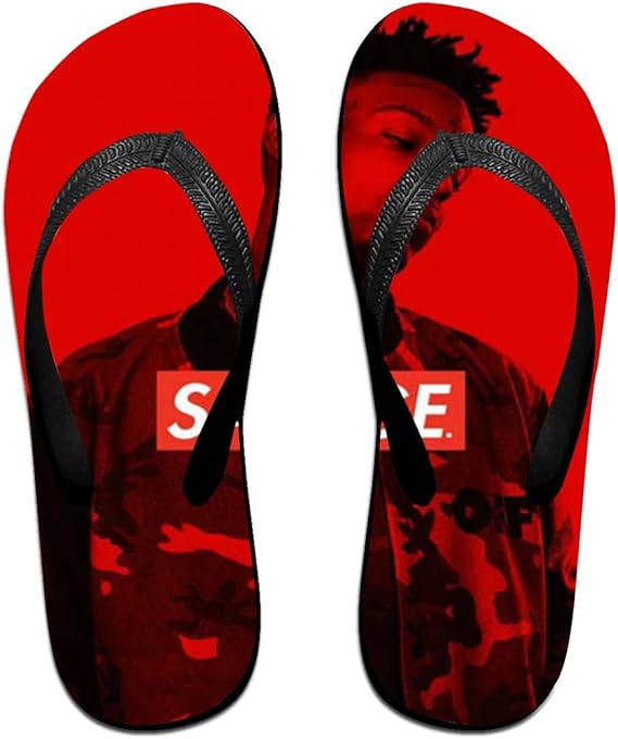 Amazon.com : Towilliamsnya Black Funny Slippers 21 Savage S Hipster Slippers House Slippers for 