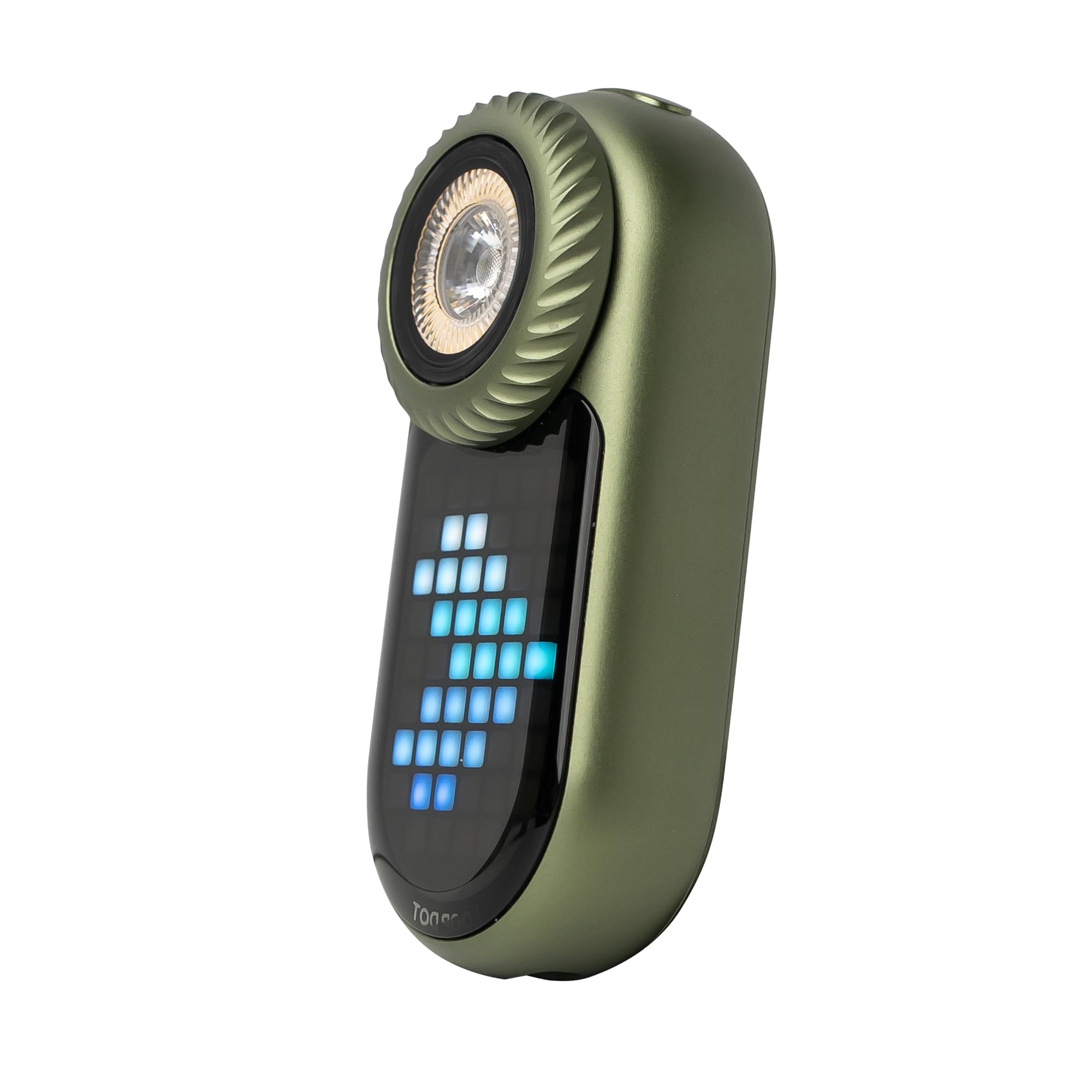 Photo 1 of LOOPDOT EDC Flashlight – Rechargeable Small and Powerful LED Flashlight with RGB Pixel Display, Interactive Games, Adjustable Brightness – Cool Gadget Gift for Kids & Adults (Green)