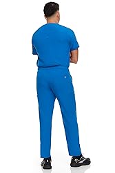 Hey Collection Men Stretch Scrubs Set V-Neck Scrub