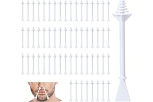 AUZEAL Nose Hair Wax Sticks, 60 Pcs Nose Wax Applicator Sticks with Disposable Spatulas, Nose Hair Removal & Nostril Cleaning, Nose Ear Hair Removal Wax for Men Women, Painless