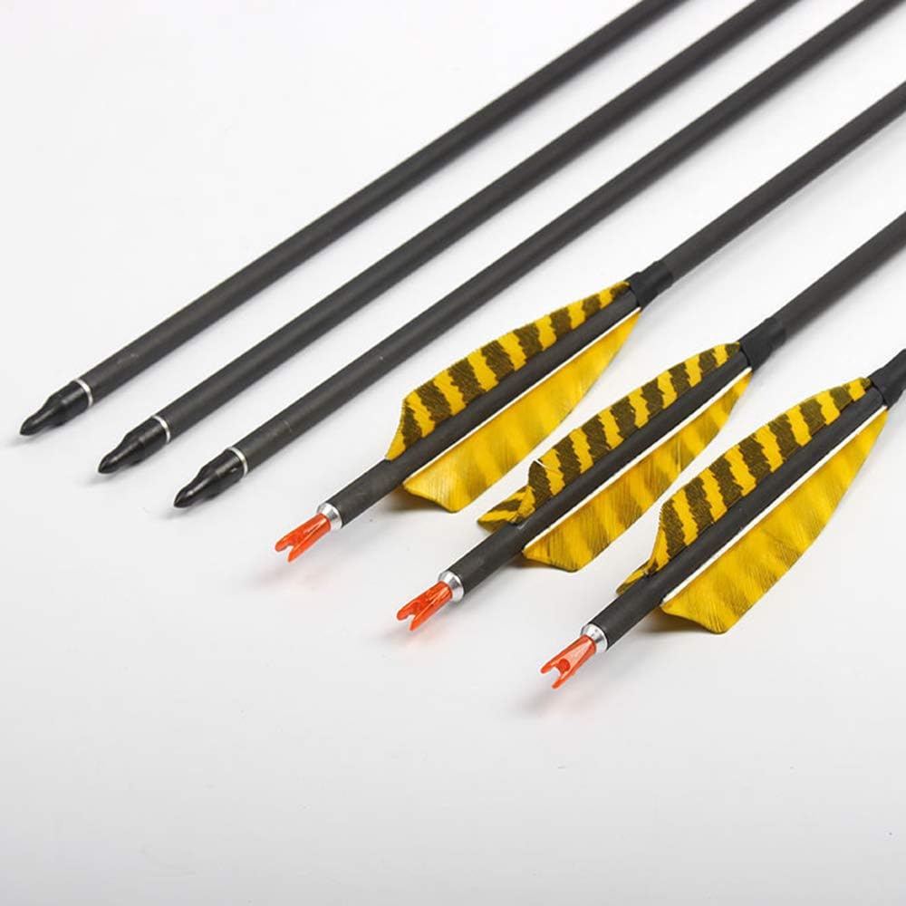 HBG Archery Target Carbon Arrows, 30Inch Hunting Carbon