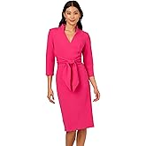 Adrianna Papell Womens Front Tie Short Dress