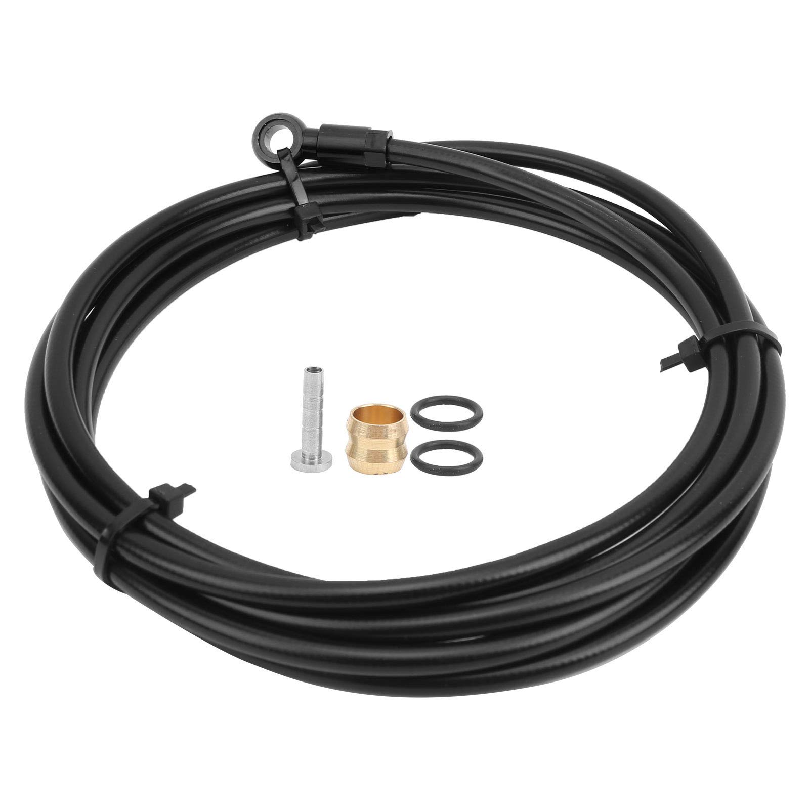 Candeon Disc Brake Tube DIY 2M Bicycle Cuttable Hydraulic Disc Brake Tube Hose Cable Kit for SLX/XT/Mountain Bike(a)