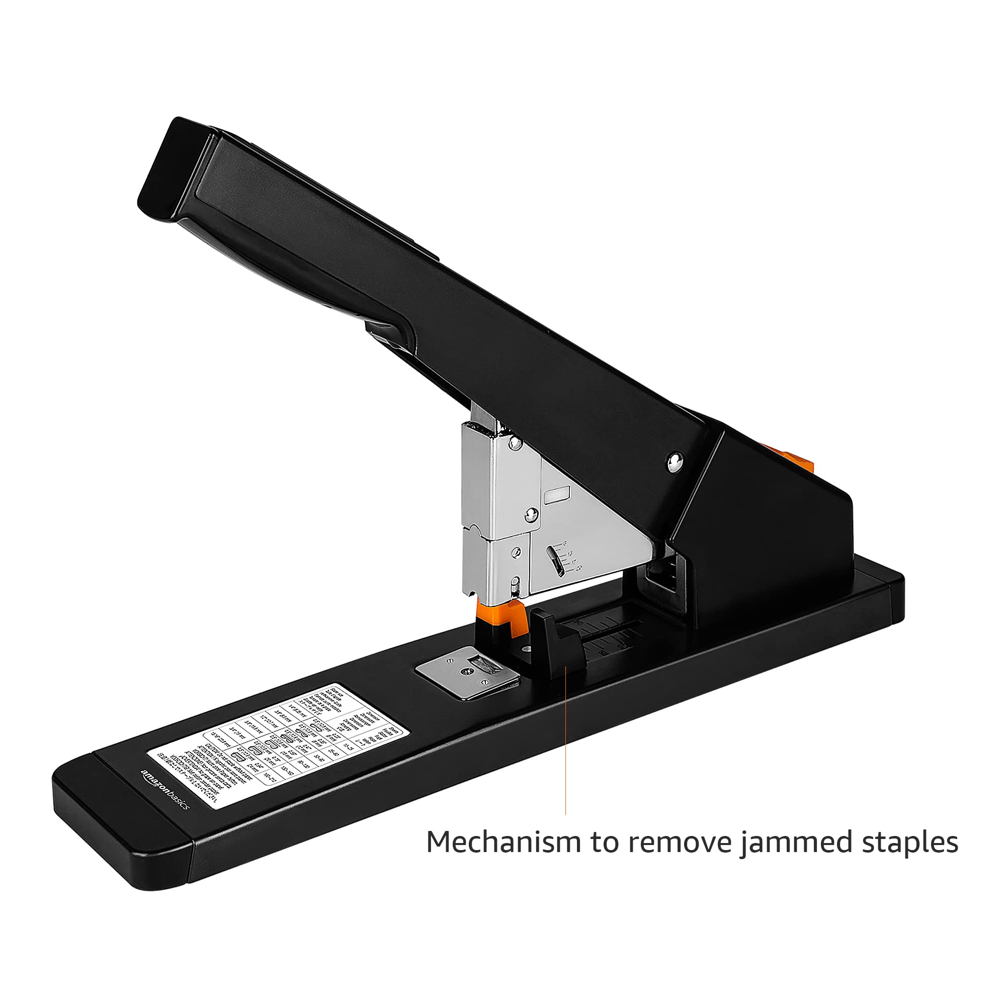 Amazon Basics Heavy Duty Industrial Office Stapler High Capacity, Long