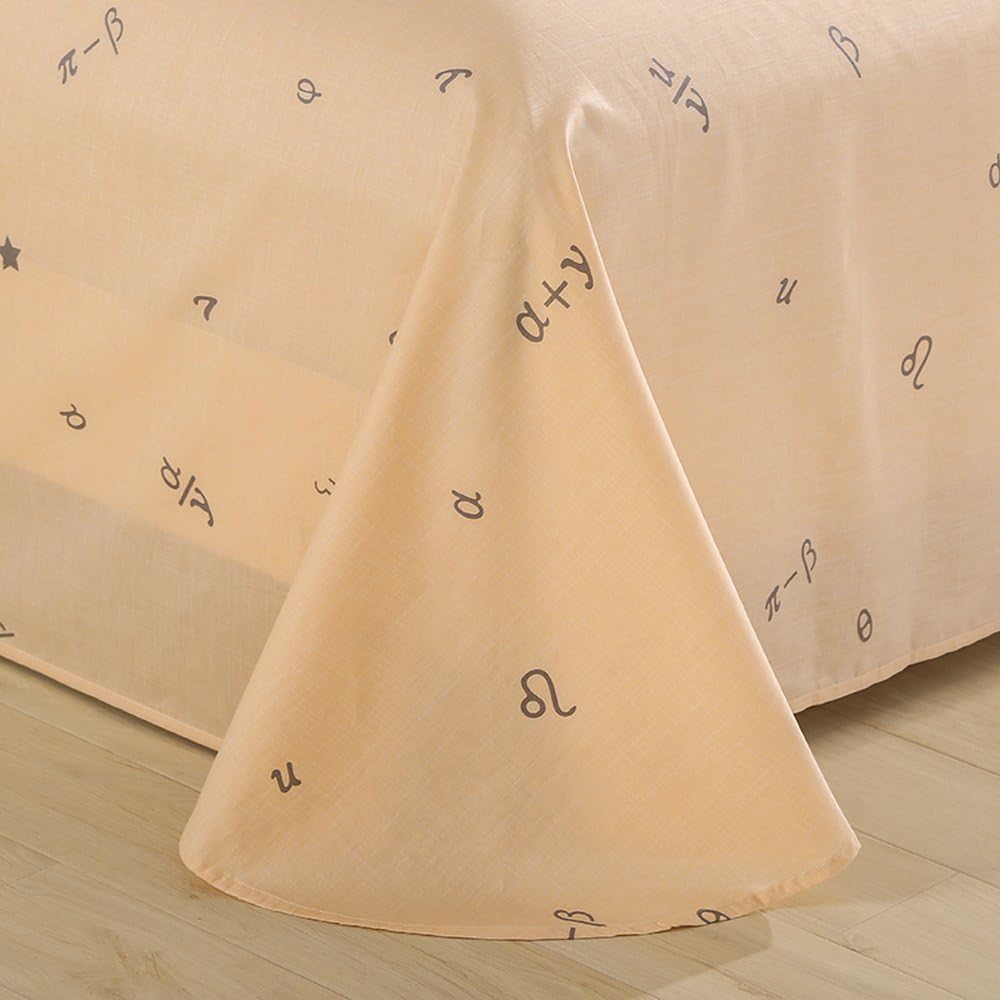 OWLHT 3 Pieces Bedding Sets for Unisex 100% Cotton 800TC 1 Flat Sheet Included Starry Sky Constellation Patterns Size:90x96"(230x245CM)