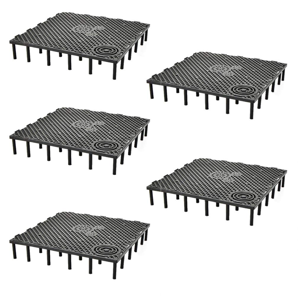 Balacoo Under Gravel Filter System Aquarium Bottom Sand Gravel Filter Filtration Plate Isolation Board 5Pcs for Aquarium Filter