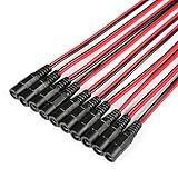 X-group 10pack 10 inch(30cm) 2.1 x 5.5mm DC Power Pigtail Female Connectors for CCTV Surveillance Camera