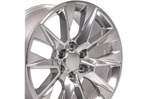 OE WHEELS LLC OE Wheels CV26 20 Inch Rim Fits Silverado 1500 LTZ Style 6x139.7 20x9 Polished - Hollander 5920 (1)