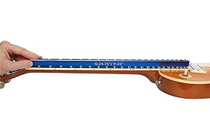 MusicNomad Tri-Beam 3 'n 1 Dual Notched Straightedge & Precision Straightedge for Acoustic and Electric Guitars including Fender, Gibson, PRS (MN821)