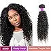 FeiBin Brazilian Hair Afro Kinky Curly Virgin Hair 3 Bundles Human Hair Weave Extensions 100% Unprocessed Healthy Natural Color Mix Length 18