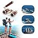 Opera Glasses/Binoculars w 3 x 25 in, for Travel Hiking Bird Watching Adults Kids (Lorgnette, with Handle- Red)