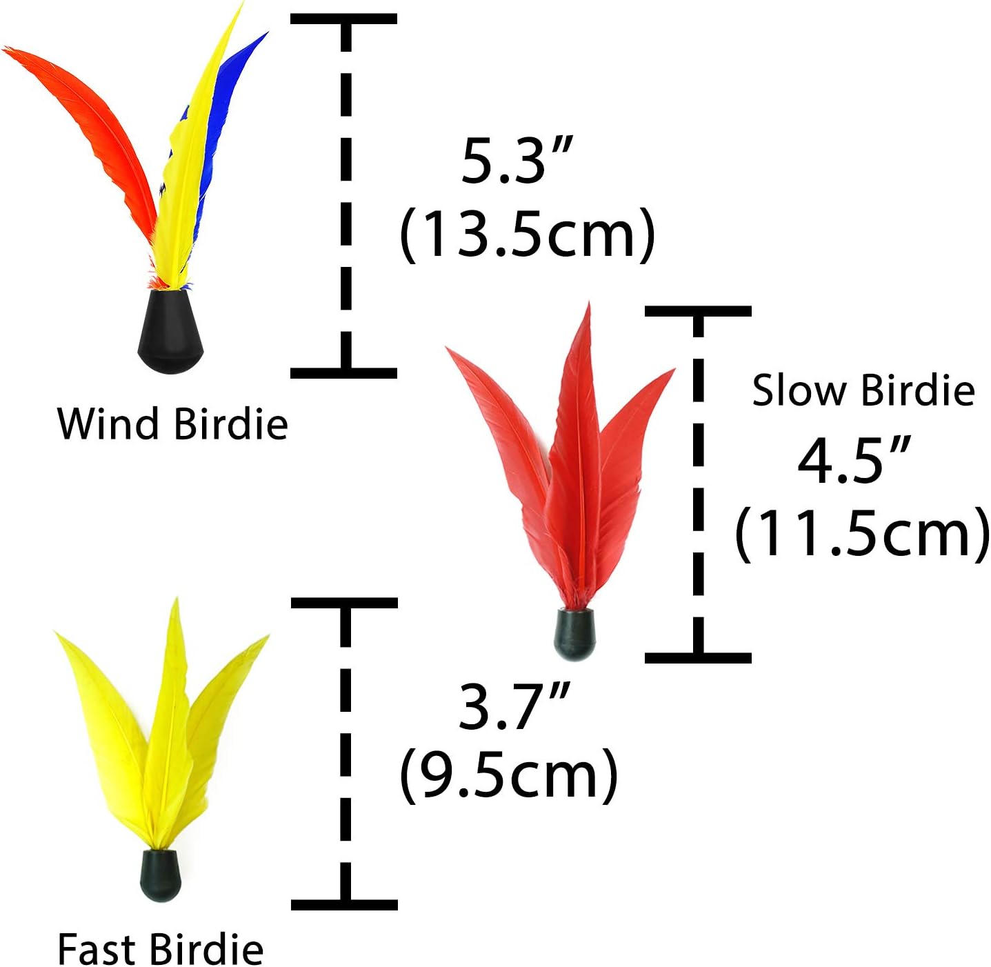 Funsparks Jazzminton 10 Replacement Birdies or Shuttlecocks for Indoor and Outdoor Game - Played at Parks, Beach, Lawn, Yard, or Tailgating : Sports & Outdoors
