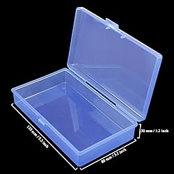 Goodma 8 Pieces Rectangular Empty Mini Plastic