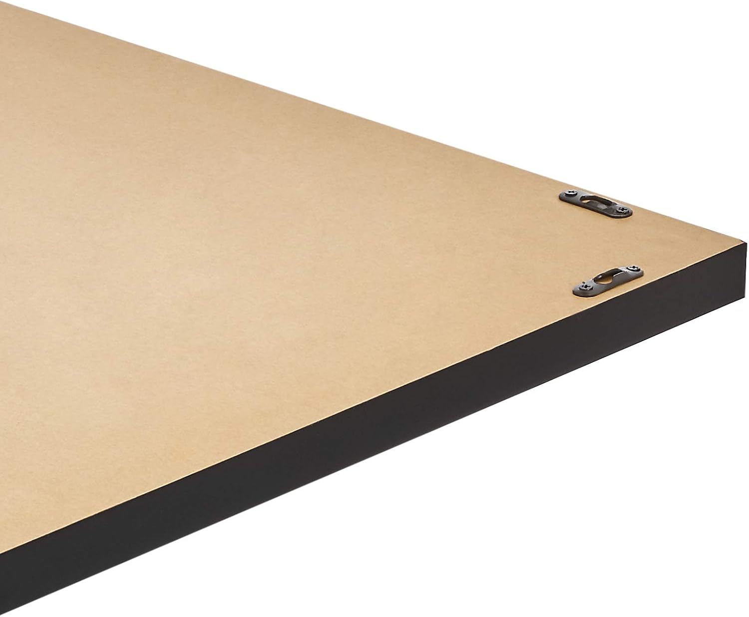 Basics Rectangular Wall Mirror 24" x 36" - Peaked Trim, Black: Home & Kitchen