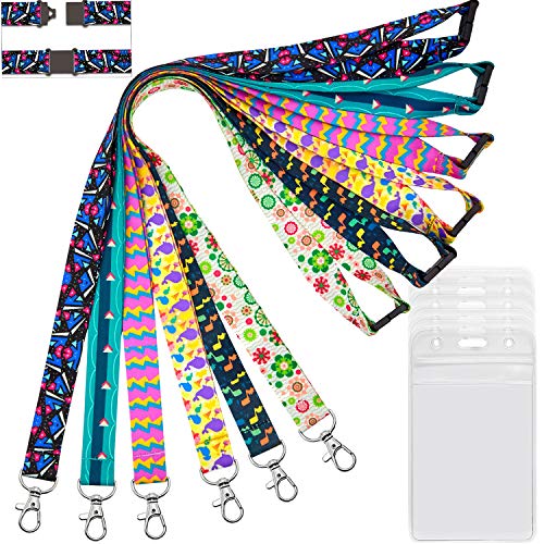 Lanyard with ID Badge Holder Vertical lanyards for Keys Women Kids Cruise Ship Card id Badges Holder YOUOWO Hall Pass Lanyards Cruise Lanyards Breakaway Safety Quick Release Office Neck Safety Lanyard