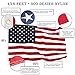 Anley |EverStrong Series| American US Flag 4x6 Foot Heavy Duty Nylon - Embroidered Stars and Sewn Stripes - 4 Rows of Lock Stitching - USA Banner Flags with Brass Grommets 4 X 6 Ft