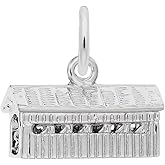 Covered Bridge Charm, Charms for Bracelets and Necklaces
