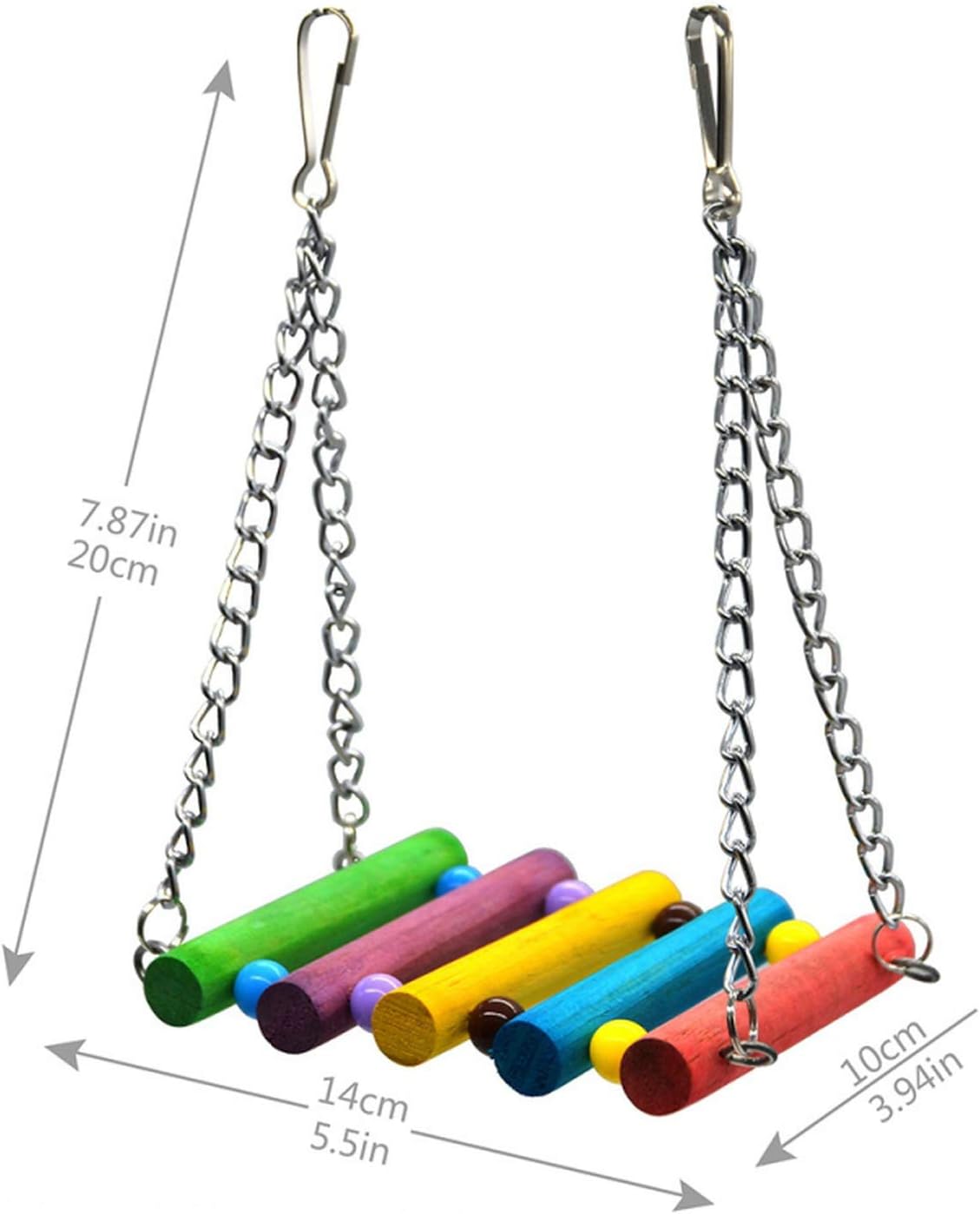ZKYSO Bird Toys Pet for Parrot Hamster Cage Hammock Swing Hanging Cage Hammock,A,China