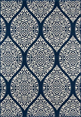 Nolita Rugs Chelmsford Polypropylene Navy Indoor/Outdoor Rug 6'7" X 9'6"