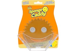 Scrub Daddy Sponge Holder - Sponge Caddy - Suction Sponge Holder, Sink Organizer for Kitchen and Bathroom, Self Draining, Eas