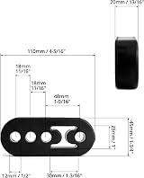 QWORK 2Pcs Universal Car Exhaust Hanger 4 Holes Rubber Muffler Bracket view 6