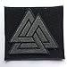 SpaceAuto Valhalla Valknut Triangle Symbol Nordic Viking Odin Military Tactical Morale Badge Hook & Loop Fastener Patch 2.68