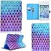 iPad Mini Case,Mini 2/3 Case - LittleMax(TM) Synthetic Leather Stand Case [Card Holder] Stylish Flip Folio Wallet Case Cover for iPad Mini 1/2/3 [Free Cleaning Cloth,Stylus Pen]--03 Ink Triangle
