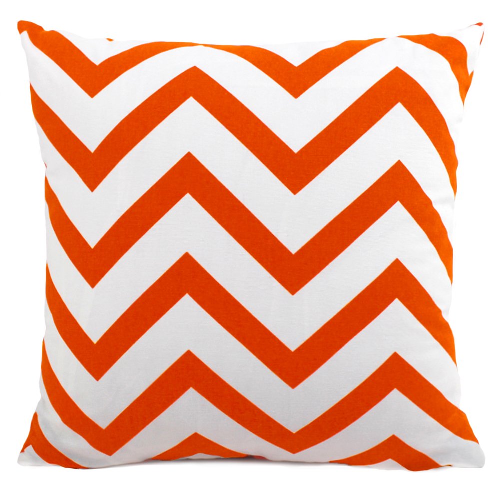 Best Orange Chevron Kitchen Chair Cushions