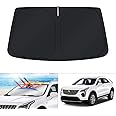 KUST Windshield Sun Shade for 2019-2025 Cadillac XT4 Accessories Window Sun Visor Protector Foldable Blocks UV Rays Keep Your Car Cool