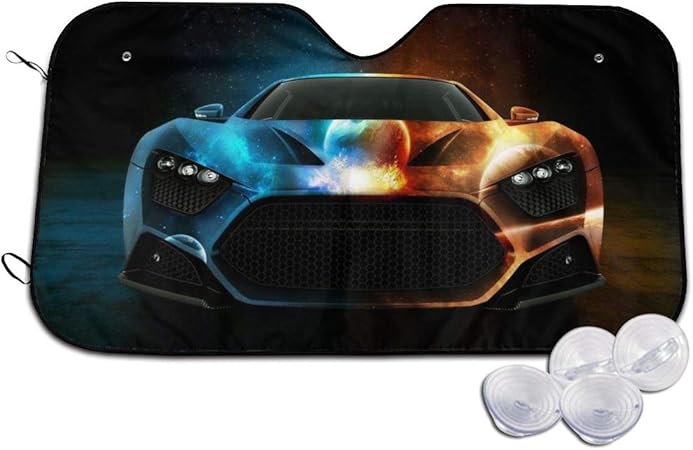 Amazon スポーツカー サンシェード 車 ガラス シェルター 遮光 断熱 簡単着脱 おしゃれ 人気 カーサンシェード 車 バイク 車 バイク