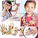 SOTOGO 270 Pieces Snap Beads Pop Beads Art Crafts for DIY Jewelry Making Set Toys (Do Not Need String) - Hair Clasp,Necklace, Bracelet and Ring, Best Toys Gift