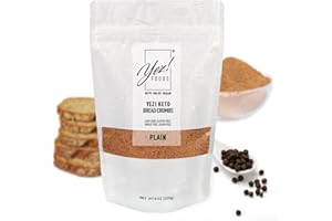 YEZ! FOODS Yez! Artisan Keto Bread Crumbs - Clean Keto, Paleo, Vegan, Low-carb, Gluten-free, Wheat-free, Grain-free, Sugar-free, Soy-free, Diabetic Friendly, Preservatives-free (8 Once, Pack of 3)