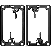 BestMounts - Low Voltage Mounting Brackets 1 Gang for Drywall Outlet Cable Pass Through Wall Plates -Cable Wall Plate Bracket