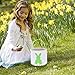 Faylapa 3Pcs Easter Egg Hunt Basket for Kids, Bunny Canvas Tote,Party's Celebrate Decoration Eggs Candy and Gifts Carry Bucket-(Green,Blue, Purple)