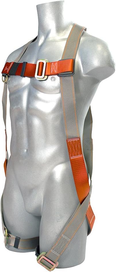 Madaco Roof Construction Fall Protection Full Body Industrial Safety Harness 30FT Rope Shock Pack Multi Use Anchor Kit ANSI OSHA Size M-XXL: Sports & Outdoors