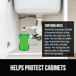 Gorilla Grip LeakGuard Non-Adhesive Under Sink Mat