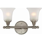 Nuvo Surrey-Two Light Bath Vanity-16 Inches Wide by 10.25 Inches High