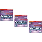 Sominex Nighttime Sleep-Aid Caplets, Maximum Strength, 16 ea (Pack of 3)